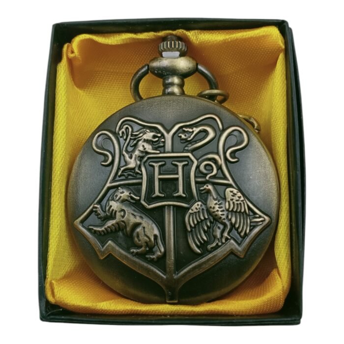 Harry Potter Hogwarts Pocket Watch Metallic Keychain - Image 1