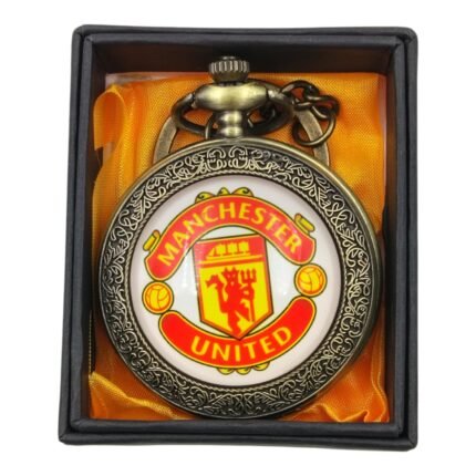 Manchester Pocket Watch Metallic Keychain