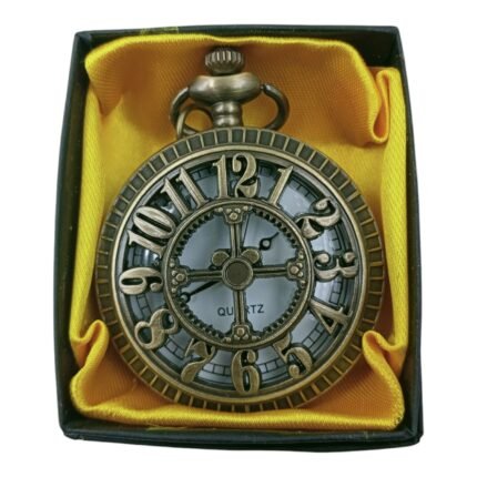 Numeric Design Pocket Watch Metallic Keychain Style1
