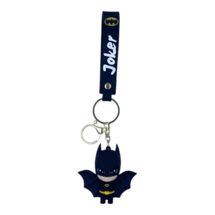 DC Comics 3D Batman Keychain – Anime Accessory for Bags, Keys, Backpacks (Style4)