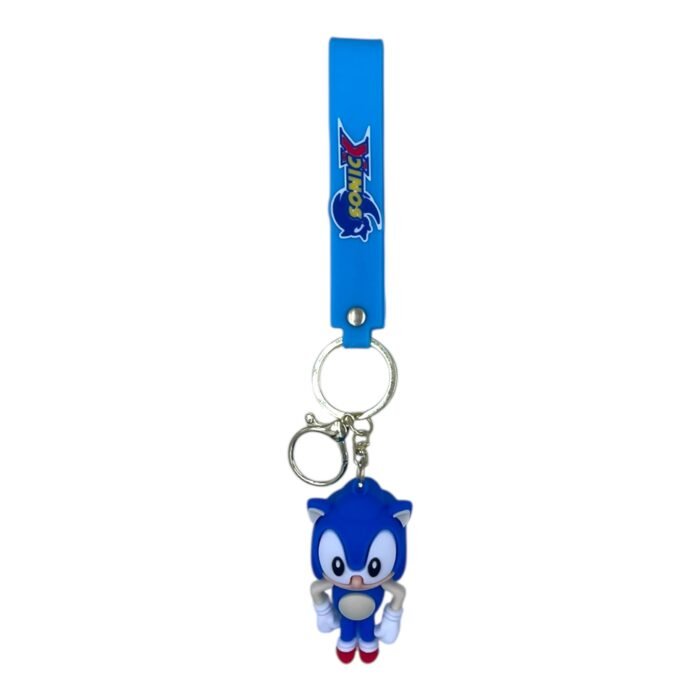 Sonic 3D Cartoon Character Keychain – Anime Accessory for Bags, Keys, Backpacks - Image 1