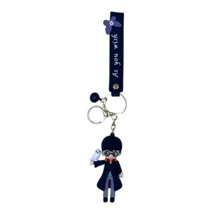 Harry Potter & Hedwig 3D Harry Potter Keychain – Anime Accessory for Bags, Keys, Backpacks (Style1)