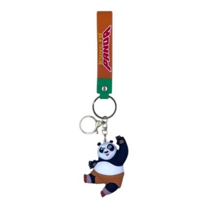 Kung Fu Panda Anime 3D Panda Keychain – Anime Accessory for Bags, Keys, Backpacks