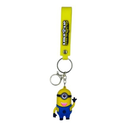 Minions 3D Cartoon Character Keychain – Anime Accessory for Bags, Keys, Backpacks
