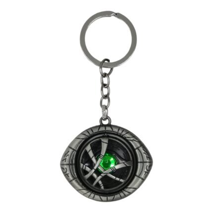 Doctor Strange Eye Spinning Metallic Keychain (Grey)