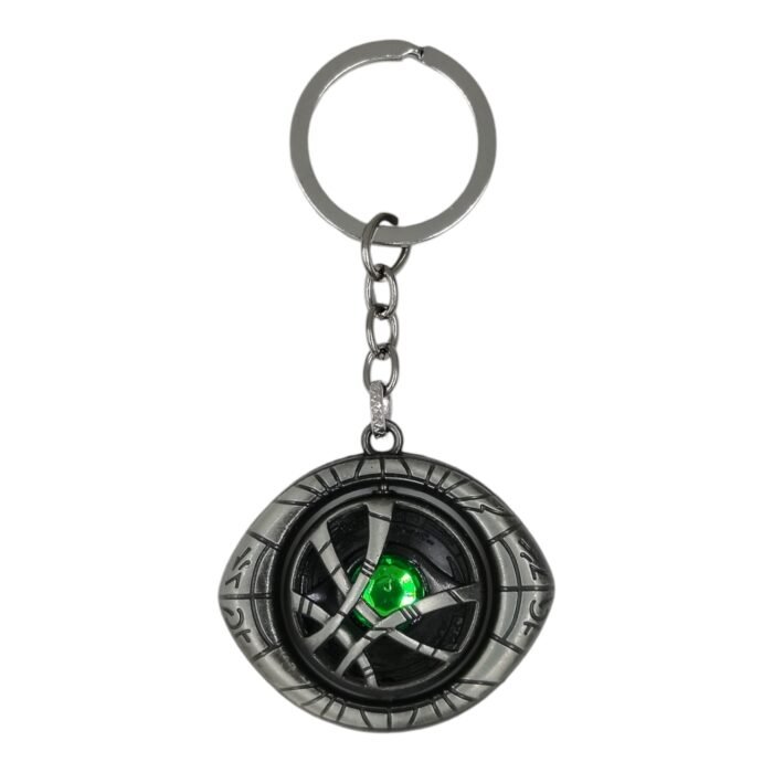 Doctor Strange Eye Spinning Metallic Keychain (Grey) - Image 1