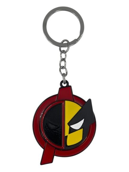 Deadpool-Wolverine Spinning Metallic Keychain (Design 2)