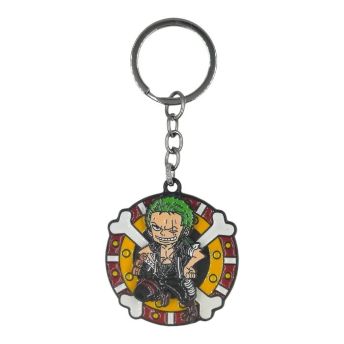 OnePiece Zoro Spinning Metallic Keychain (Design 1) - Image 1