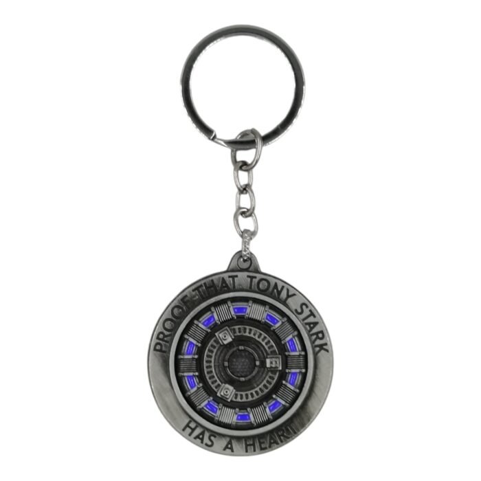Ironman Shield Spinning Metallic Keychain (Grey) - Image 1