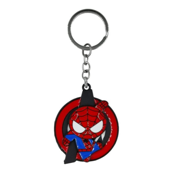 Spiderman Spinning Metallic Keychain (Design 2) - Image 1