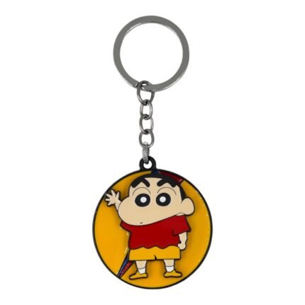 Shinchan Spinning Metallic Keychain (Design 1)