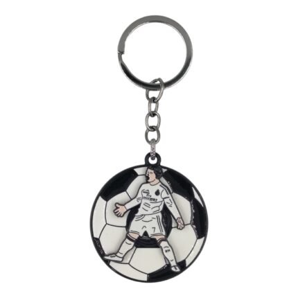 Ronaldo Spinning Metallic Keychain (Design 3)