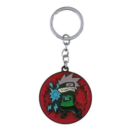 Anime Kakashi Spinning Metallic Keychain (Design 1)