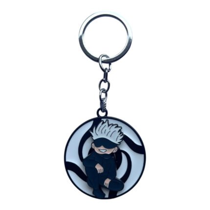 Jujutsu Kaisen Gojo Satoru Anime Spinning Metallic Keychain (Design 4)