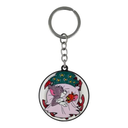 Tom & Jerry Spinning Metallic Keychain (Design 4)