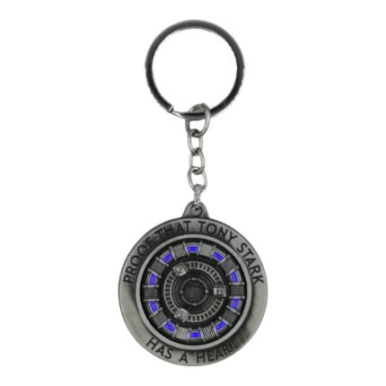 Ironman Shield Spinning Metallic Keychain (Grey)