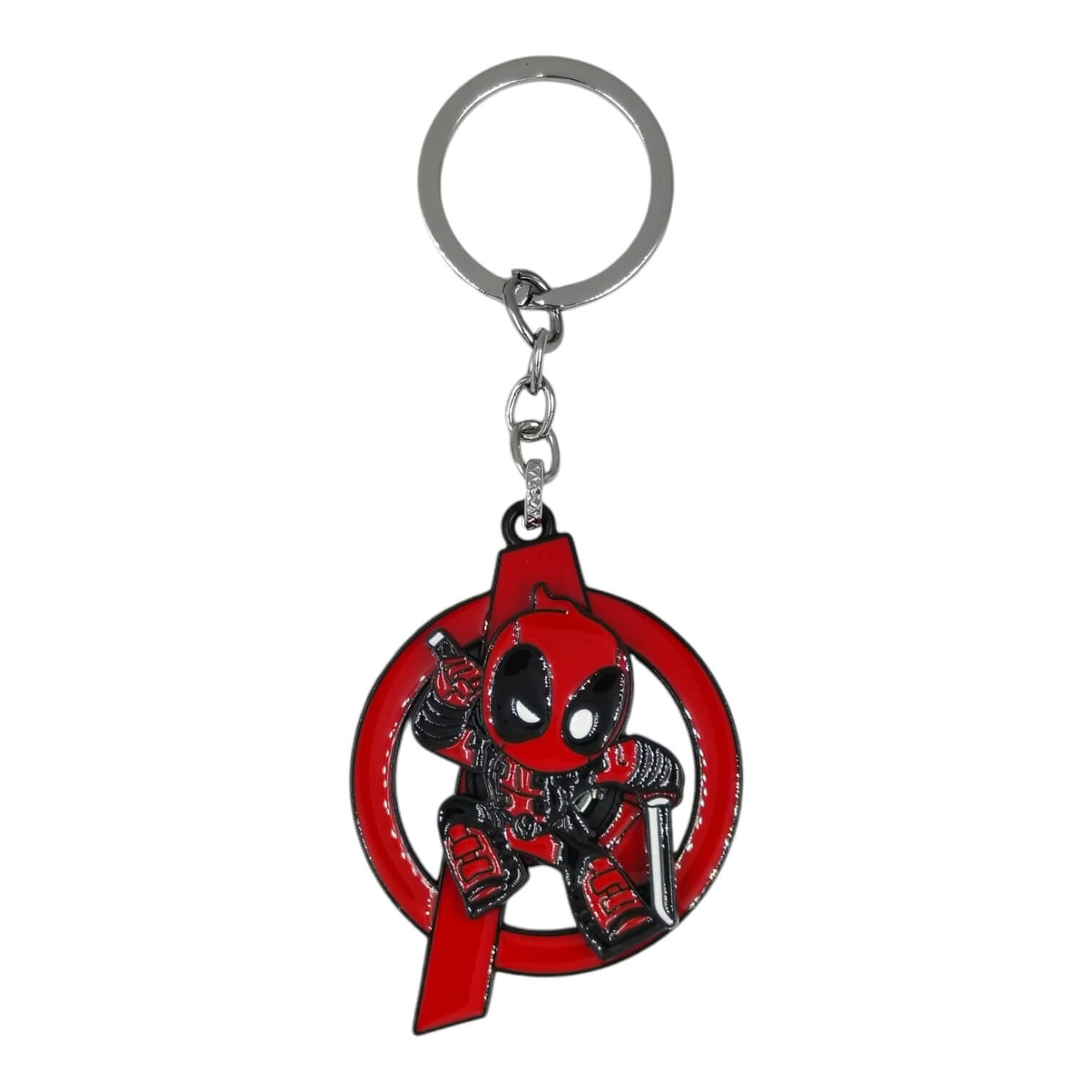 SK-55 Deadpool Spinning Metallic Keychain (Design 1) - Image 1