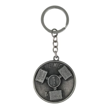 Superhero Thor Spinning Metallic Keychain (Grey)