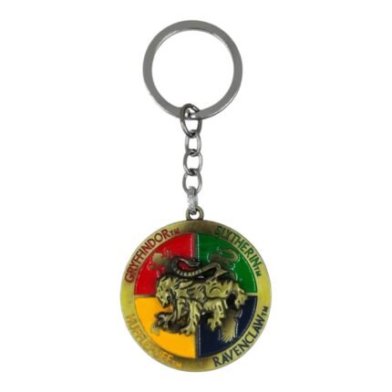 Cartoon Spinning Metallic Keychain