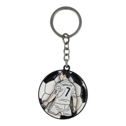 Ronaldo Spinning Metallic Keychain (Design 1)