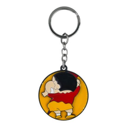 Shinchan Spinning Metallic Keychain (Design 2)