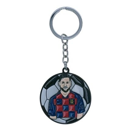 Messi Spinning Metallic Keychain (Design 4)
