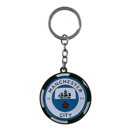 Football Team Spinning Metallic Keychain (Design 1)
