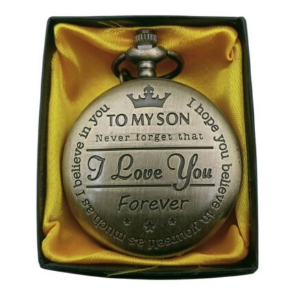 Son Pocket Watch Metallic Keychain