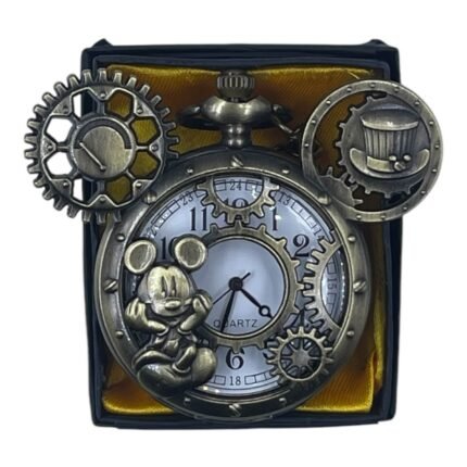 Mickey Mouse Pocket Watch Metallic Keychain