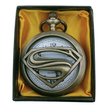Superman Pocket Watch Metallic Keychain Style1