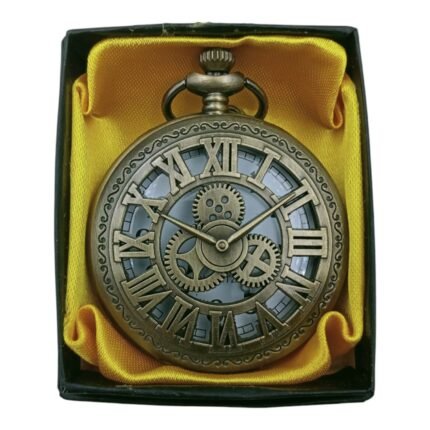Gear Pocket Watch Metallic Keychain Style3