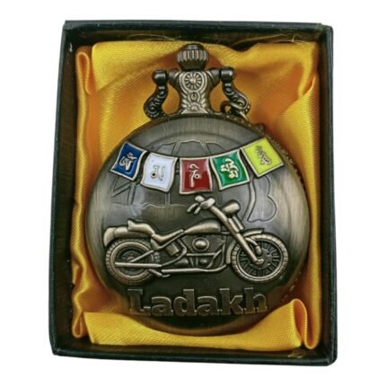 Bike Pocket Watch Metallic Keychain Style2