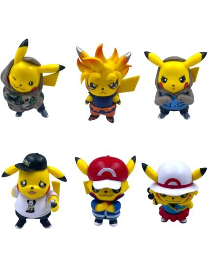 Pikachu Set of 6 Action Figures 10cm - S15