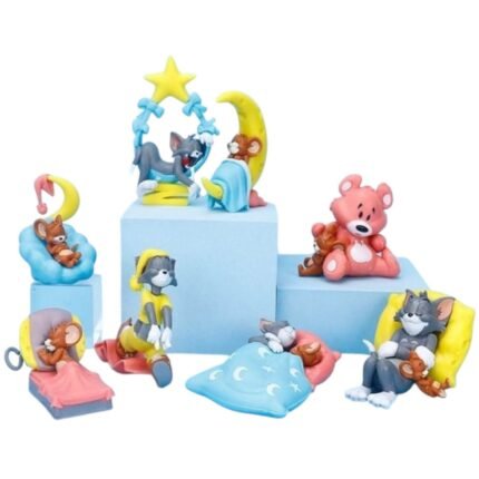 Tom Jery Set of 8 Action Figures 4-8cm - S92