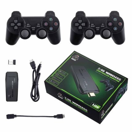 Game Stick Lite 2.4G Wireless Retro Gaming Console with 2 Gamepads | HDMI Plug & Play TV Game System (VG-05, MOQ-2)