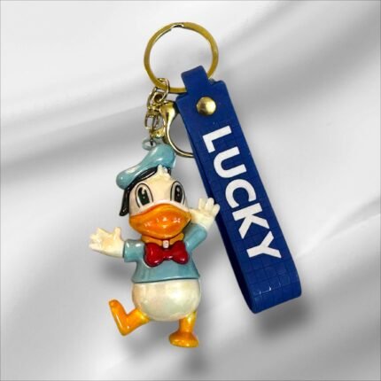 Donald Duck Keychain | Lucky Donald Duck | PVC 3D Keychain | Shinning Keychain | Disney Keychain | Cartoon Keychain | Premium Keychain | Bag Charm | Key Accessories | thewholesalestreet