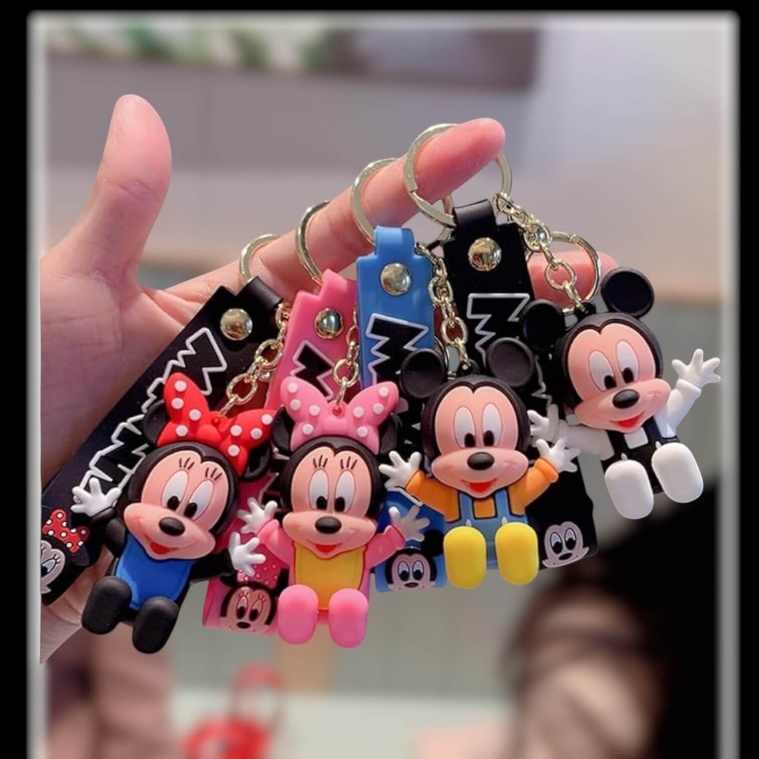 Mickey Mouse Keychain | Disney Keychain | 3D Rubber Mickey Mouse Keychain | Disney Keychain | 3D Rubber Keychain | Cartoon Keychain | Kids Keychain | Bag Charm | Key Holder | Disney Gift | Rubber Keyring | Wholesale Keychain