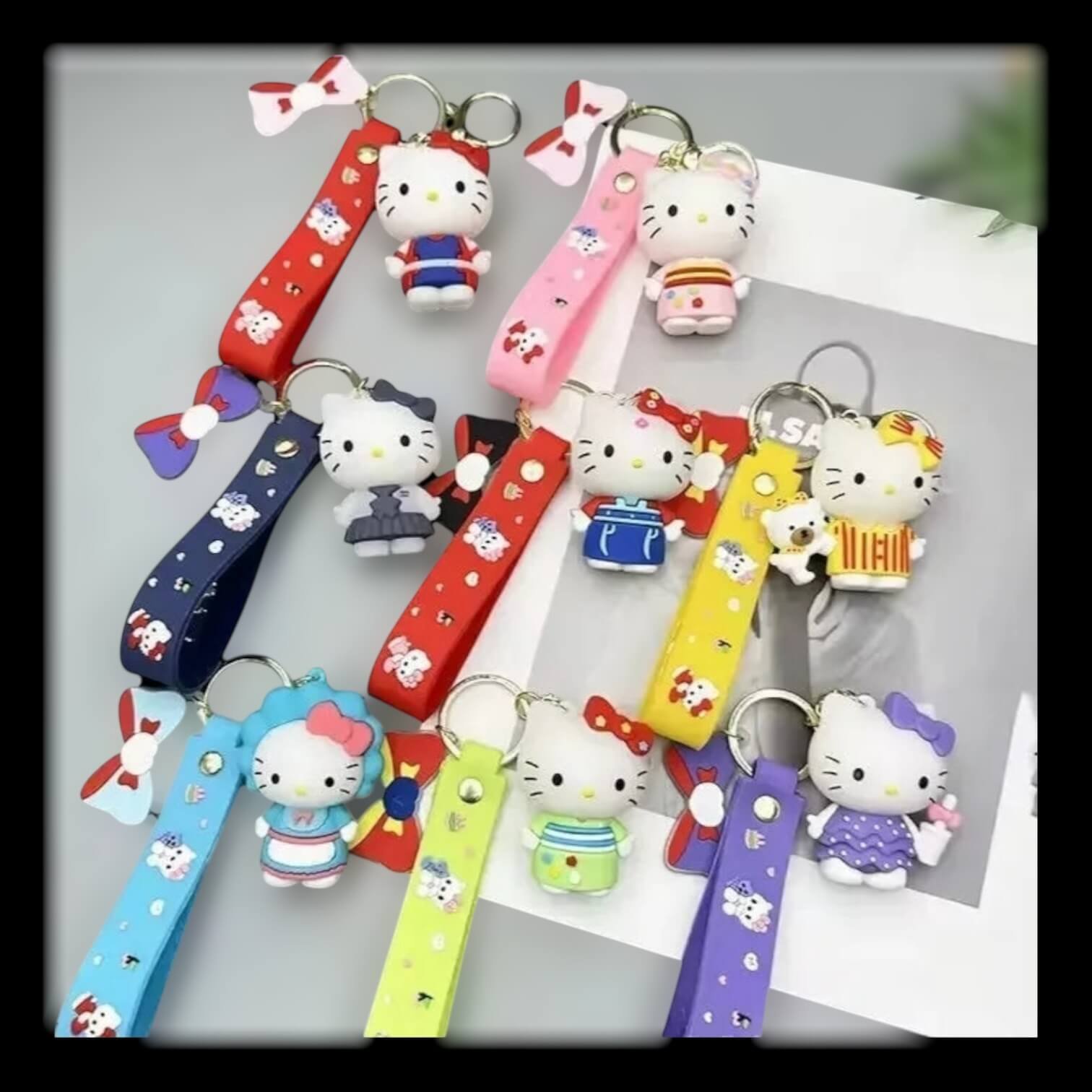Hello Kitty Keychain | 3D Rubber Keychain | Cute Cartoon Keychain | Kids Hello Kitty Keychain | 3D Rubber Keychain | Cute Cartoon Keychain | Kids Keychain | Anime Keychain | Bag Charm | Cute Key Ring | Rubber Keychain | Hello Kitty Gift | Cartoon Accessory