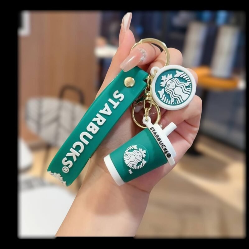Star Bucks Keychain | 3D Rubber Keychain | Coffee Logo Keychain | Brand Keychain | PVC Keychain | Bag Charm | Promotional Keychain | Gift Keychain | Cartoon Keychain | Wholesale Keychain