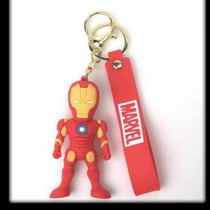 Ironman Keychain | 3D Rubber Keychain | Marvel Ironman | Superhero Keyring | PVC Keychain | Cartoon Keychain | Bag Charm | Kids Keychain | Gift Item | Wholesale Keychain