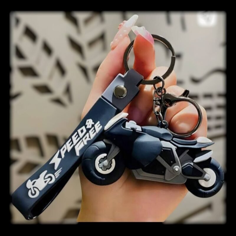 Super Bike Keychain | 3D Rubber Keychain | Bike Lover Gift | Motorcycle Keyring | Vehicle Theme | Rubber Key Holder | Stylish Keychain | Bag Charm | Bike Accessories | thewholesalestreet