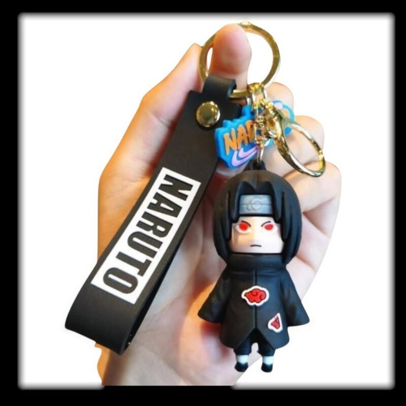 Itachi Keychain | Naruto Keychain | Anime Rubber Keychain | 3D Anime Keychain | Itachi Uchiha | Cartoon Keychain | Anime Accessories | Rubber Key Ring | Otaku Gift | Anime Collectible