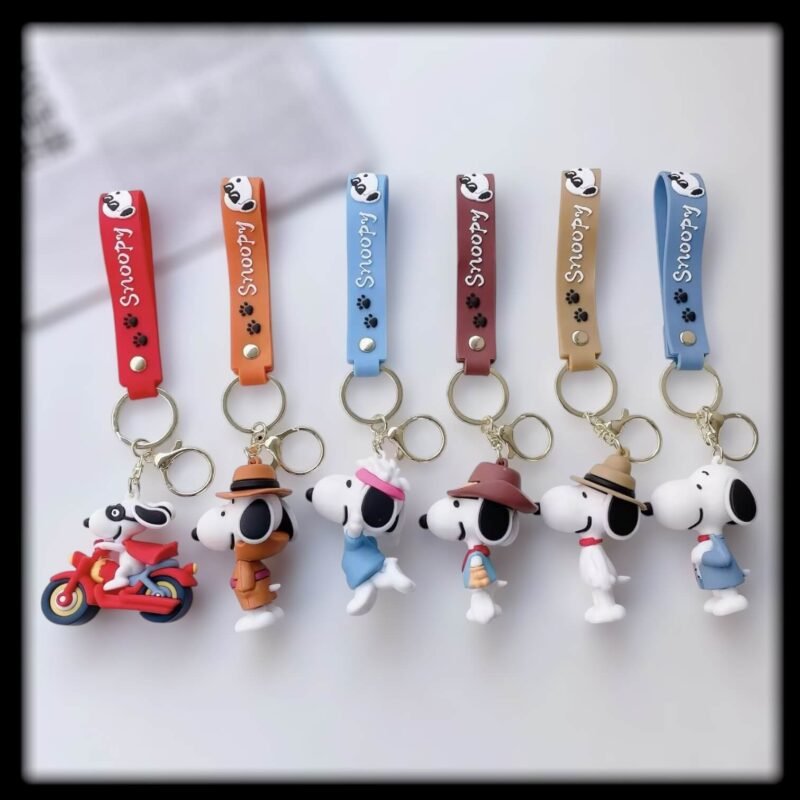 Snoopy Keychain | 3D Rubber Keychain | Cartoon Keychain | Cute Keychain | Kids Keychain | Anime Keychain | Bag Charm | Rubber Keyring | Gift Keychain | Wholesale Keychain