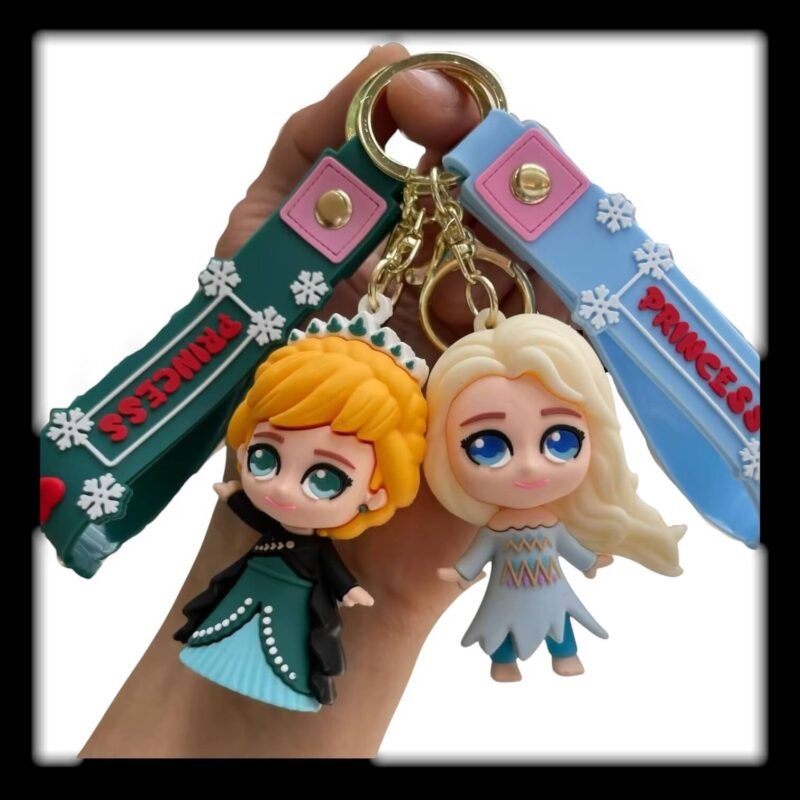 Princess keychain | 3D rubber keychain | cartoon keychain | cute keyring | kids keychain | princess accessory | rubber key ring | bag charm | gift keychain | character keychain