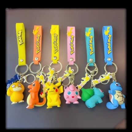 Pokemon Keychain | 3D Pokemon Keychain | Rubber Pokemon Keychain | Anime Keychain | Cartoon Keychain | Pokemon Merchandise | Kids Keychain | Bag Charm | PVC Keychain | Fan Collection