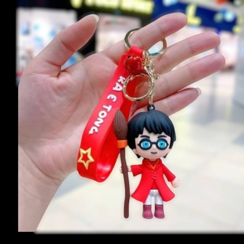 Harry Potter Keychain | 3D Rubber Keychain | Harry Potter Merchandise | Anime Keychain | Cartoon Keychain | Rubber Keychain | Keychain for Bags | Fan Collection | Gift Keychain | thewholesalestreet