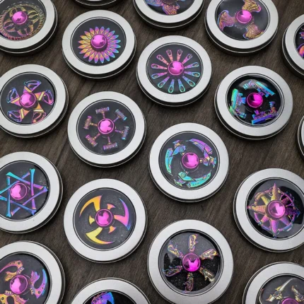 Metallic Rainbow Fidget Spinner (SP-02, MOQ-12)