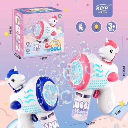 Unicorn Theme Bubble Gun with Light - BG-01