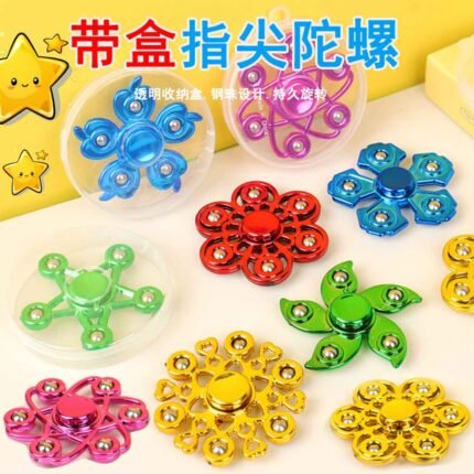 Metallic Rainbow Fidget Spinner (SP-02, MOQ-12)