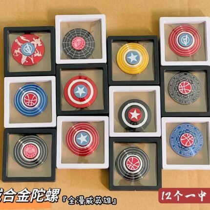 Marvel Superhero Metal Fidget Spinners with Box (SP-01, MOQ-12)